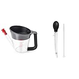 OXO Good Grips 4 Cup Fat Separator & Good Grips Angled Turkey Baster with Cleaning Brush