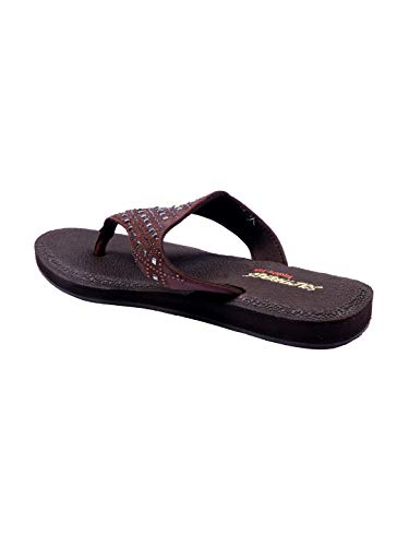 Image of SOLETHREADS SQUISHY DOODLE | Super Soft | Comfort | Cushion | Bounce Back | Durable | Handcrafted Upper | Outdoor | Slippers | T-Strap | Flip Flops for Women
