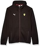 PUMA Mens Formula 1 Scuderia Ferrari Hooded Sweat Jacket, Moonless Night Black, XXL