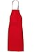 BP 1900-400-81-75/100 Latz-Schürze lang (Breite: 75cm), 75 cm breit x 100 cm lang, Halsriemen mit Druckknöpfen verstellbar, 1 Seitentasche, 215,00 g/m² Stoffmischung, rot ,75/100, 3 Stück