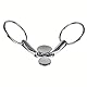 Equine Smile ES0075 Gebiss Zungenstreckertrense Zungenstreckergebiss Wassertrense mit Zungenlöffel aus Edelstahl Gebissstärke 19 mm (13.5 cm)