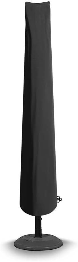 Protector 6000 | Garden Parasol Umbrella Cover | L 216cm circ.152cm | 100% Waterproof, UV Protected, Heavy Duty 600D | 6 Year Guarantee | D596, Black