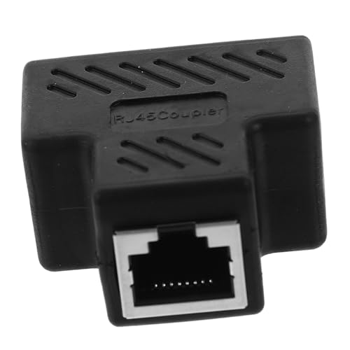 KICHOUSE Plastic Material Ethernet Splitter 1 to 2 Splitter Splitter for Cable Gigabit Coupler