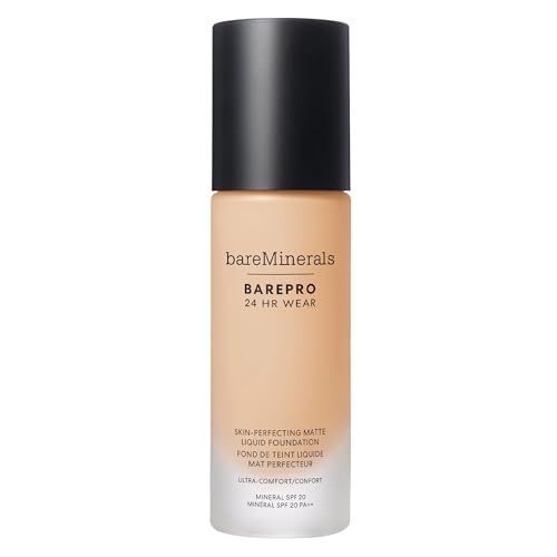 bareminerals Barepro 24HR Wear Matte Liquid Foundation Mineral SPF 20, Full Coverage Foundation...