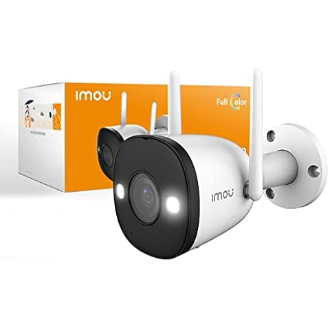 IMOU Bullet 2 2MP - Outdoor Bullet Camera, Full HD 1080P with Full Colour Nightvision, Built In Spotlights, AI Human Detection, 2 Way Audio, 110dB Siren & Local Hot-Spot Connection - H.265 Cover