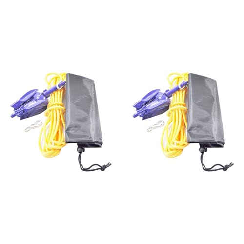 Eoslcusmvl 2X Kit de Anclaje de Tabla de de Anclaje de Kayak Kit de de Kayak PortáTil para Kayaks de Pesca Canoa Jet Ski Tabla de Botes PequeñOs