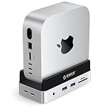 ORICO MiniDock Mac mini M4 専用スタンド＆ドック｜NVMe SSD エンクロージャー｜6-IN-1 USB3.2 ハブ｜10Gbps USB-A×2・SD/TF カードリーダー搭載 Mac mini M4/Pro 対応