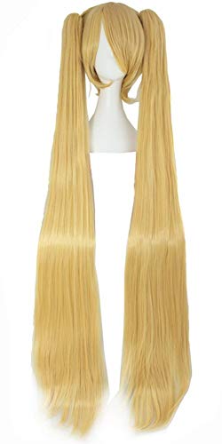 MapofBeauty Blonde Ponytails Party Costume 47Inch 120cm Cosplay Wig - //coolthings.us