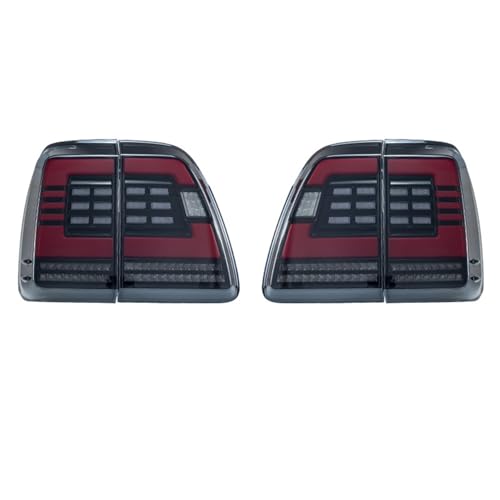 g^ hN[U[ LC100 NTX LX470 1998-2007 Ή LED e[Cg AZu AbvO[h _Ci~bN ^[VOi c[ ANZT[(Black One Set)