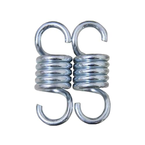 2 resortes de hamaca, hamaca de alta resistencia, resorte de extensión de metal, colgador de columpio para hamacas y columpios de porche, 9,3 x 3,3 cm