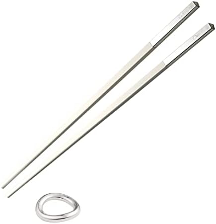 Christofle Uni Silver-Plated White Chinese Chopsticks & Rest #4222742, White/Silver, 9.45 inch Length