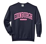 Edinburgh United Kingdom UK College University Style Navy Comfort Colors Adult Sweatshirt