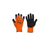 Bradas RWWF10 1 Paar Profi Winterarbeitshandschuhe Latex Größe 10, orange, 7 x 3 x 3 cm