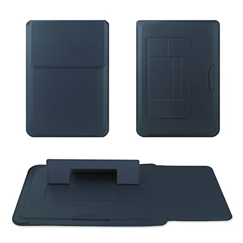 HoYiXi 13.3" Housse pour Laptop Cuir Pochette Case Compatible avec MacBook Air 13 M1 M2 2022-2018/MacBook Pro 13 2022-2016/Surface Pro 8/Surface Go 3 13-13.3'' Dell Lenovo HP ASUS Acer HUAWEI PC, Bleu – vue 2