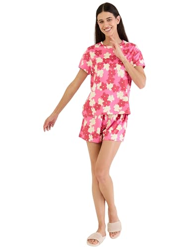 Ensemble de shorts à motif floral Sweet Dreams pour femme rose taille 38
