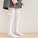 Pyasuye Kids Knees High Socks with Bowknot Girls Fashionable Over The Knee Socks Children Long Socks Upgrades for Daily Wear