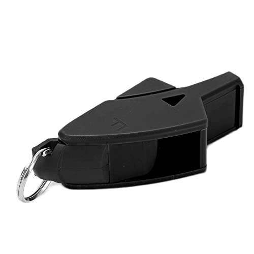 Silbato profesional para fútbol con cordón negro miniatura 4