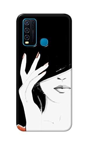 Image of PRINTFIDAA Photo of Beautiful Girl Hard Back Cover for Vivo Y30 / Vivo Y50 Back Cover -(P6) KAT1005