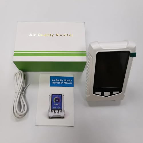 Air Quality Monitor, Ammonia Test Meter 3.5 Inch LCD NH3 Concentration Tester Ammonia Detector Ammonia Alarm Device