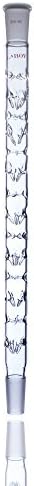 Laboy Glass Fractional Distillation Column Vigreux with 24/40 Joints 300mm in Indentation Length Lab Glass Condenser for Distillation Apparatus in Organic Chemsitry