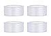 Produktbild SiDeSo® Satinband 100m x 25mm (4x25m Rolle) viele Farben Hochzeit Dekoband Geschenkband Antennenband Schleifenband (weiß)