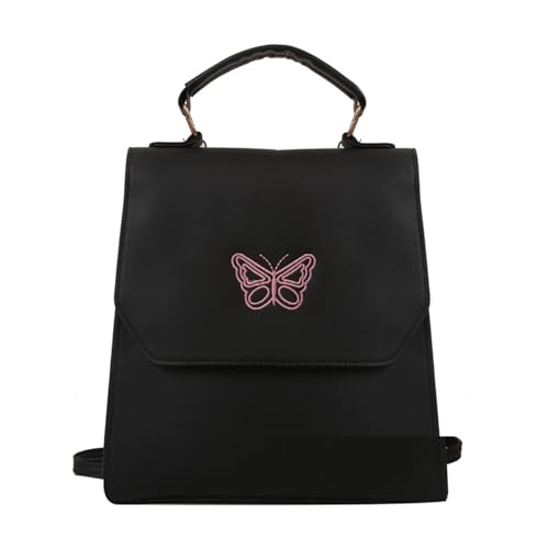 Sac à dos brodé élégant convertible en sac à bandoulière quotidien
