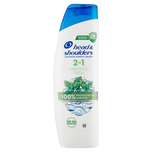Head & Shoulders Menthol Fresh 2-in-1 Anti-Schuppen Shampoo und Conditioner 250ml Bis zu 100% Schutz vor Schuppen. Klinisch getestet. Für alle Haartypen. Für den täglichen Gebrauch. Mentholduft