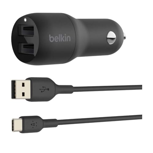 Belkin BOOST↑CHARGE™ PRO  Car Charger Amazon.com: Belkin BoostCharge Dual Car Charger 42W w/Fast