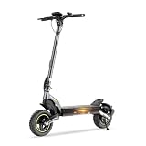 E Scooter mit Straßenzulassung | 10 Zoll Offroad Luftreifen, 70 KM Reichweite, ABE E Roller mit Doppelter Stoßdämpfung, LED, Smart App, Faltbarer Elektroroller für Pendler und Geländefahrer