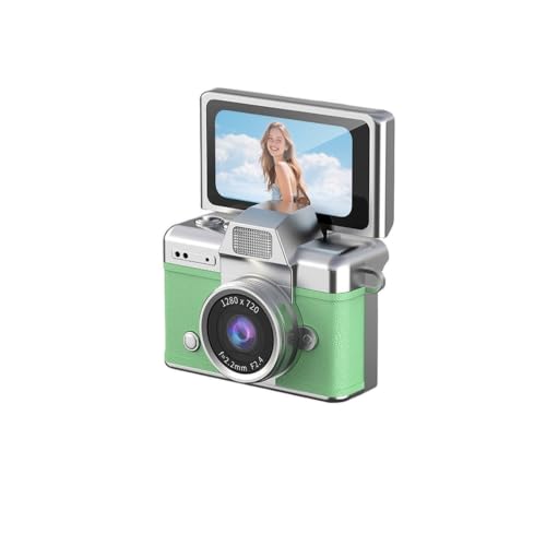 Mini Cámara Digital con Pantalla LCD 180° y Video 1080P