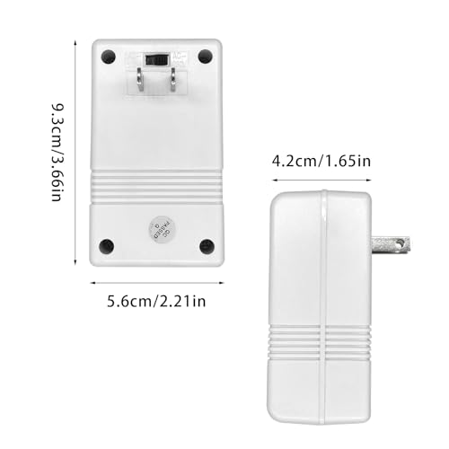 50W Voltage Converter Power Converter, Travel Adapter AC110V/120V to 220V/240V Step-Up&Down Voltage Converter (Applicable Electrical Appliance: <50w)3
