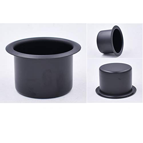 2Pcs Metal Sofa Recliner-Handles Cup Holder Insert Replacement Drink Can Holder for Sofa Boat Rv Couch Car Truck Poker Table, Black