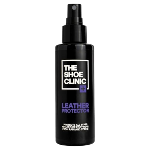 Shoe Clinic Leather Shoe Protector Spray | Water Dirt & Stain Resistance | Protection & Waterproofer For Shoes Trainers Sneakers Boots & More Footwear | Long Lasting Repellent | 125ml