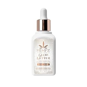 Hempz NEW Glow Getter Instant Bronzing Drops, Dewy Face Bronzer, Hydrating Shimmer, 2 oz.