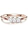Produktbild GLANZSTÜCKE MÜNCHEN Damen-Ring Sterling Silber 925 rosévergoldet mit Bergkristall weiß- Edelstein-Ring filigran in Rosegold-Farben