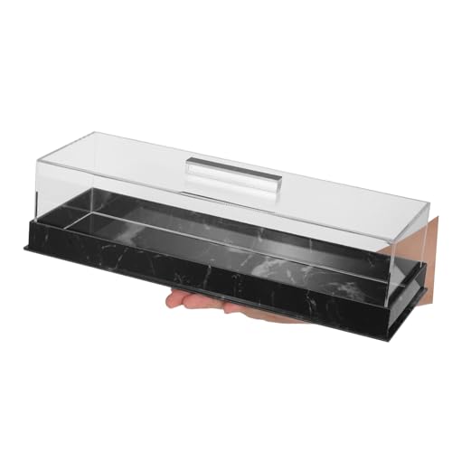 Plateau à gâteaux avec couvercle acrylique rectanculaire pour boulangerie UKCOCO