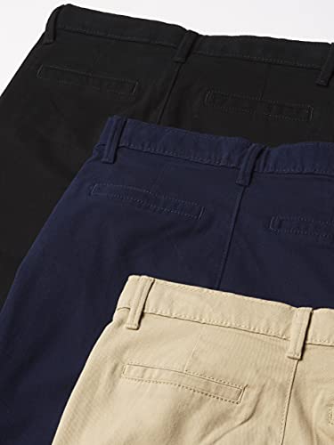 Image of The Children's Place Girls Skinny Chino Pants,Black /Sandy /Tidal 3 Pack,12P