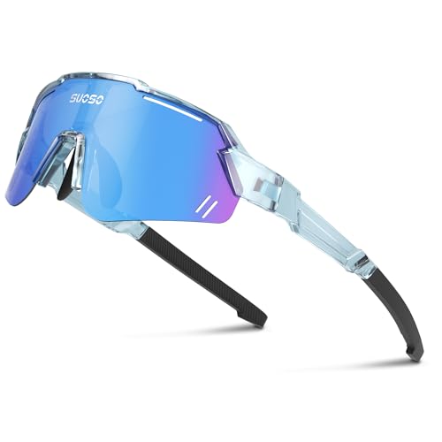 Image of suoso Kids Sports Polarized Sunglasses: Youth Baseball Sun Glasses Cycling Glasses for Boys Girls Age 6-12 Lightweight TR90