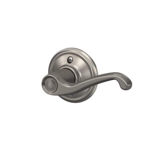 SCHLAGE Flair Non-Turning Dummy Door Handle, Right Handed, Satin Nickel - image 3
