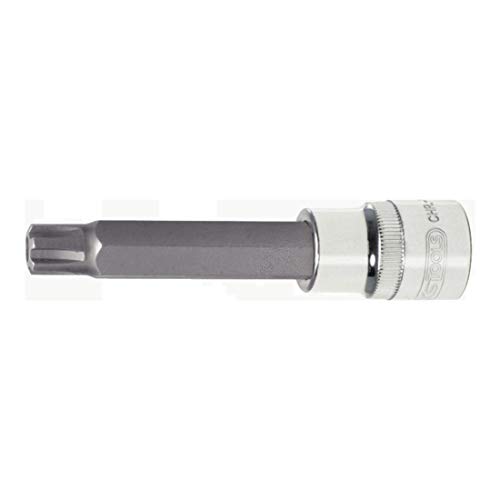 KS Tools 918.1780 1/2-inch M5 110mm Chrome Plus Ribe Bit Socket