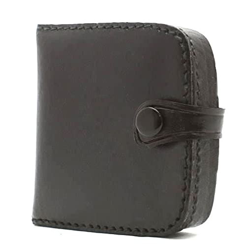 Charmoni – Monedero – Múltiples bolsillos – de piel auténtica – para hombre, Negro , talla única, Clásico
