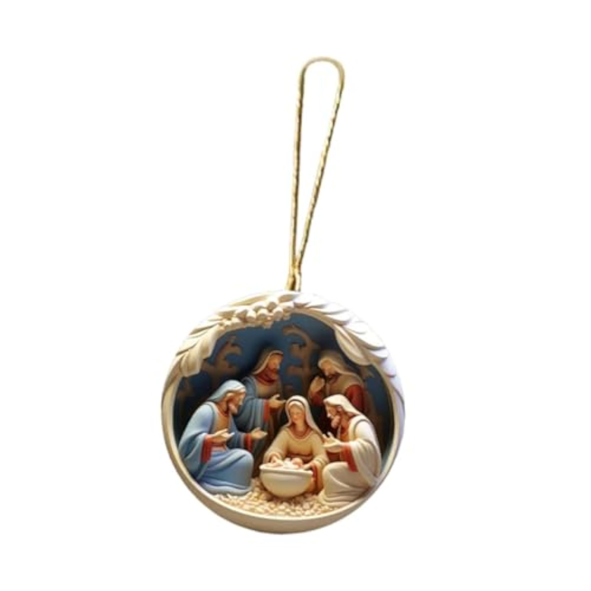 Christmas Nativity Scene Ornament for Tree Hanging