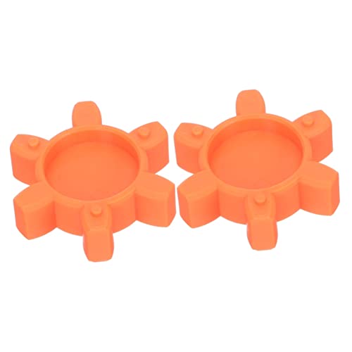 Hohopeti 2pcs Elastic Rubber Pad for Jaw Coupling Spider Insert Jaw Spider Coupler Save Effort