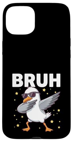 Bruh Dabbing Seagull �T���O���X �ʔ��� �y�������� ���킢������ �X�}�z�P�[�X iPhone 15 Plus �p