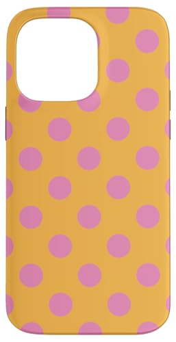 Cute Yellow and Pink Polka Dot Simple Pattern �X�}�z�P�[�X iPhone 14 Pro Max �p
