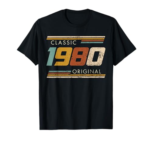 Classic 1980 Original Vintage Birthday Est Édition 1980 T-Shirt