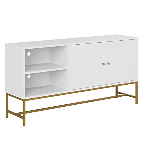 TV Schrank im skandinavischen Stil Fernsehschrank mit 2 Türen und 2 Ebenen...