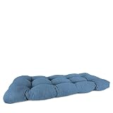 Jordan Manufacturing Wicker Loveseat Cushion Polyester Husk Chambray