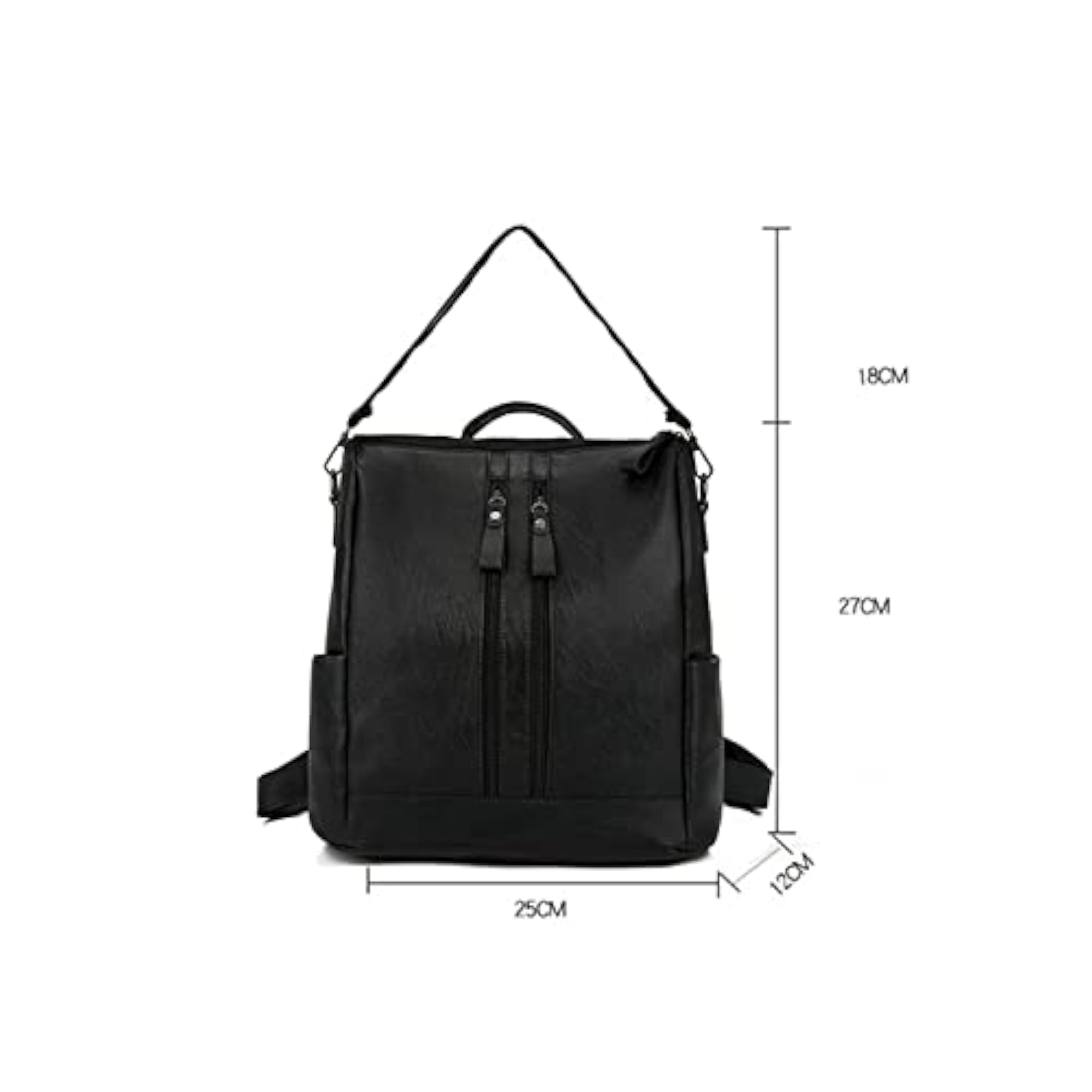 Large Capacity PU Leather Shoulder Bag for Women