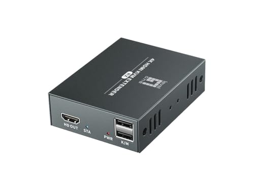 Extensor HDMI Cat.5/6 4K LevelOne de 100 metros en color negro para transmisiones estables 2